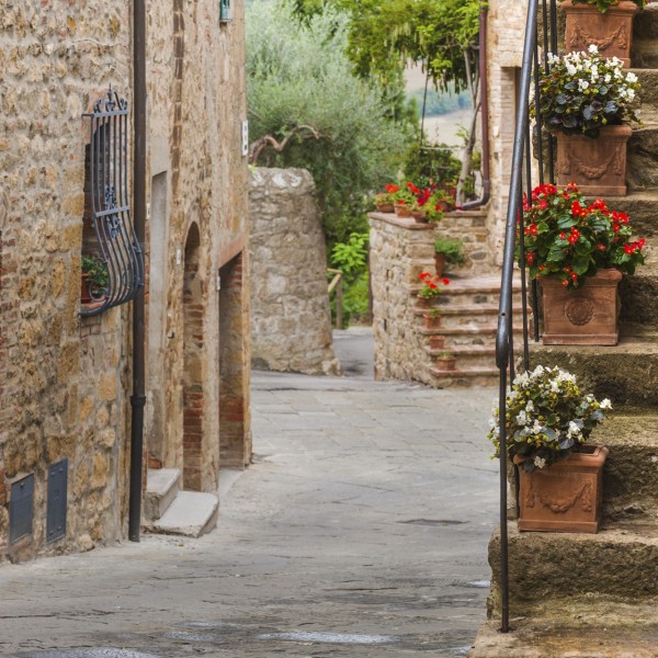 Street of Monticchiello, Tuscany